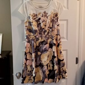 Isaac Mizrahi floral fit and flare dress